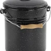 Mülleimer * Karl Krüger Deckeleimer Emaille 5 Liter