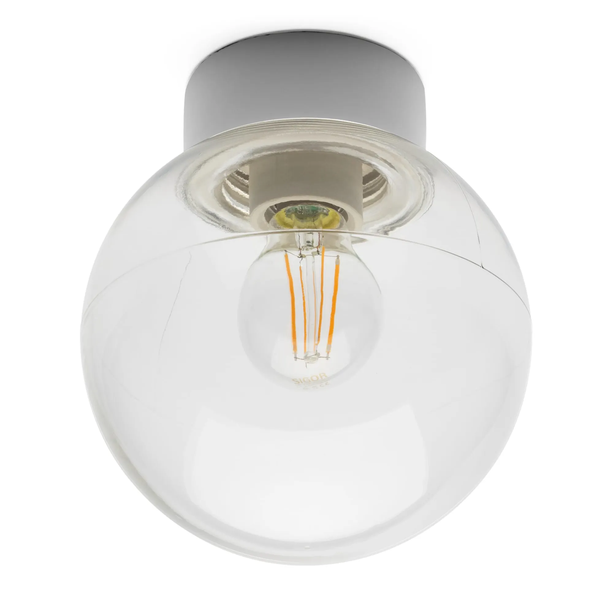 Deckenleuchten * Ifö Electric Deckenleuchte Porzellan und Klarglas