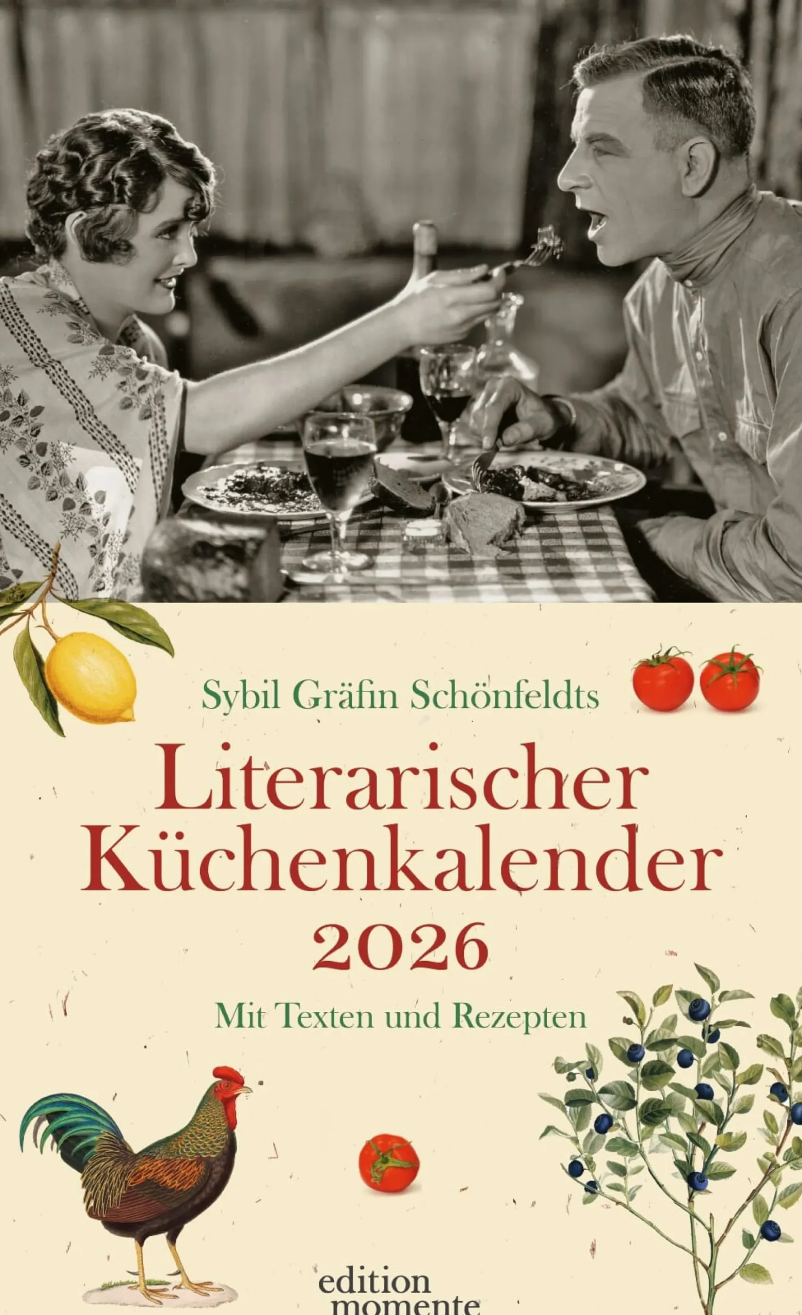 Wandkalender|Zeitplaner & Kalender * Athesia Kalenderverlag Der literarische Küchenkalender 2026