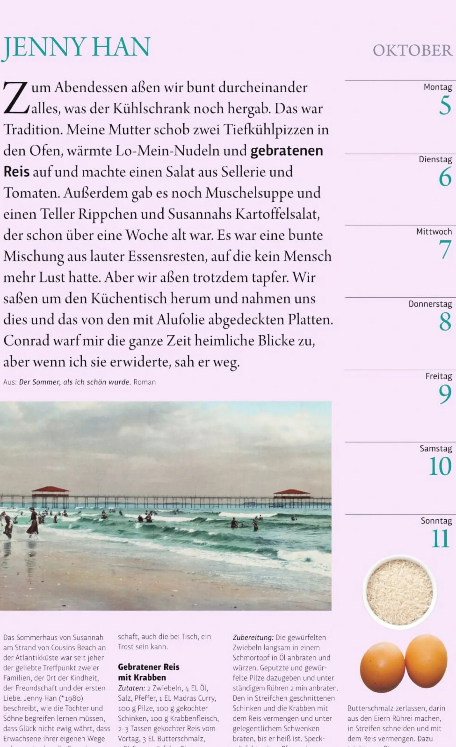 Wandkalender|Zeitplaner & Kalender * Athesia Kalenderverlag Der literarische Küchenkalender 2026