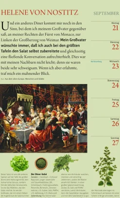 Wandkalender|Zeitplaner & Kalender * Athesia Kalenderverlag Der literarische Küchenkalender 2026