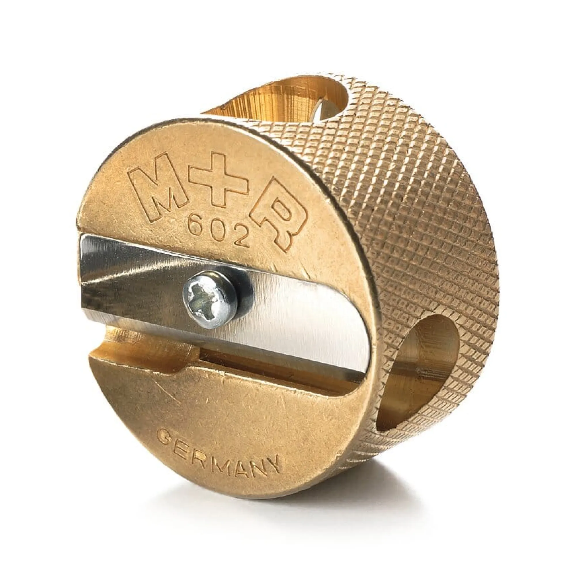 Anspitzer * Möbius+Ruppert Doppelspitzer Messing rund