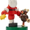 Physikalisches Spielzeug|Holzspielzeug * Detoa Albrechtice Drückfigur Weihnachtsmann mit Teddybär