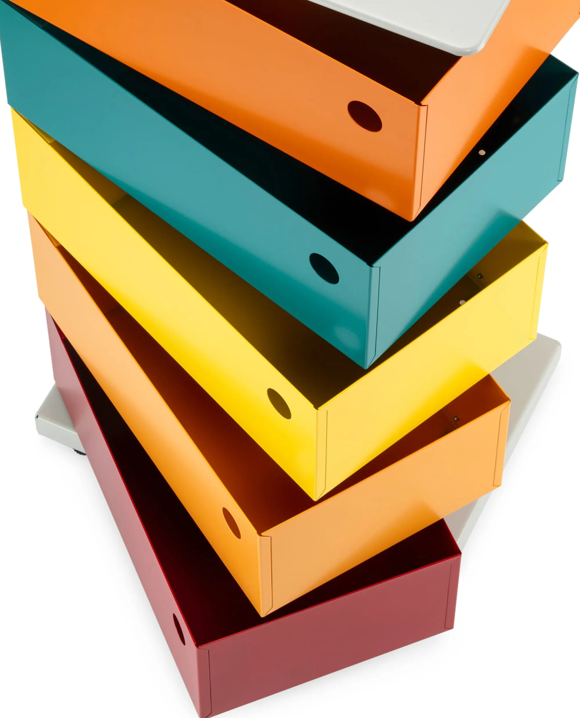Büroschränke|Kleinmöbel * Dottus Trade Drehladen-Container Stahlblech 5-fach Polychrom Bruno