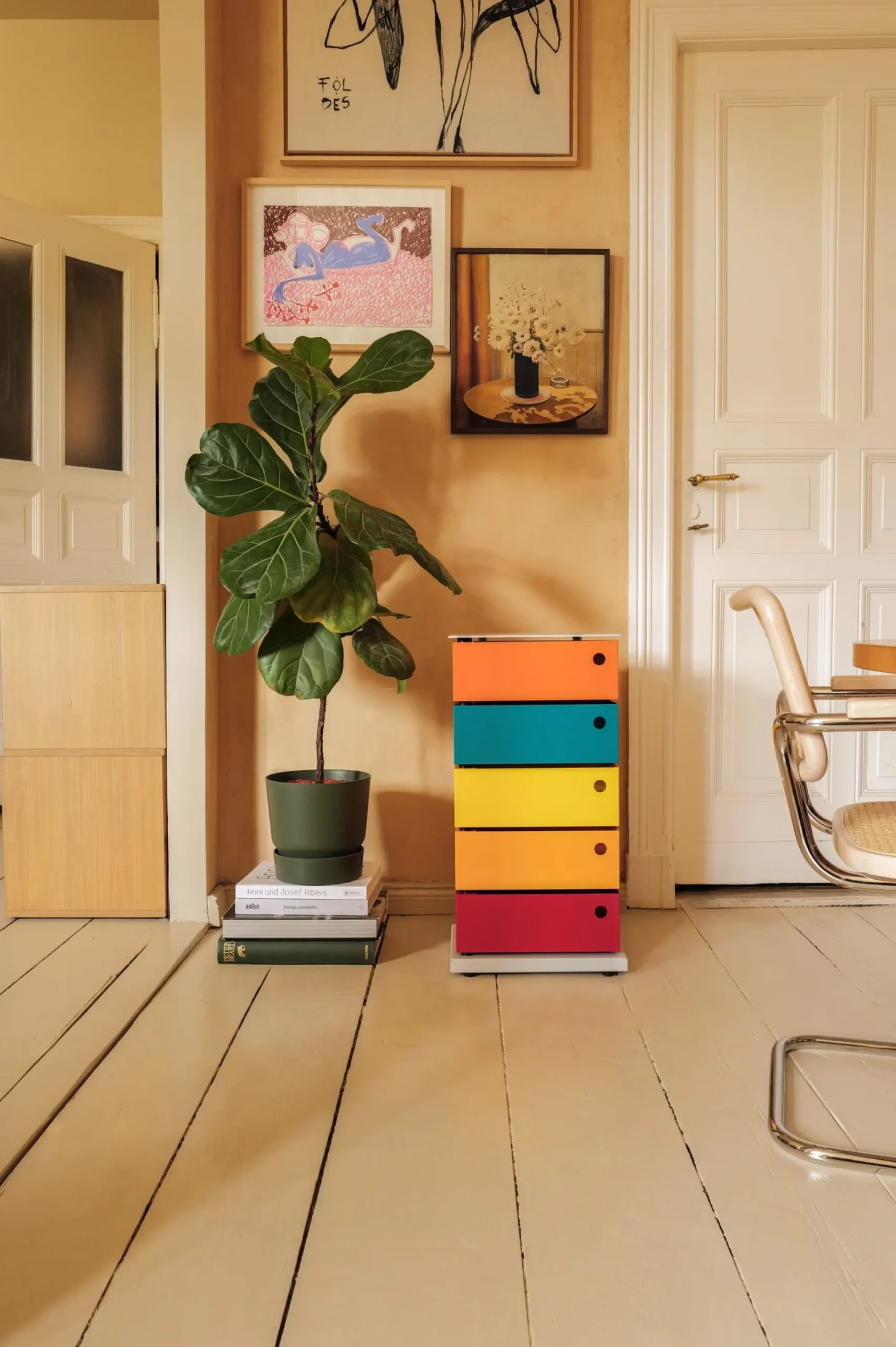 Büroschränke|Kleinmöbel * Dottus Trade Drehladen-Container Stahlblech 5-fach Polychrom Bruno
