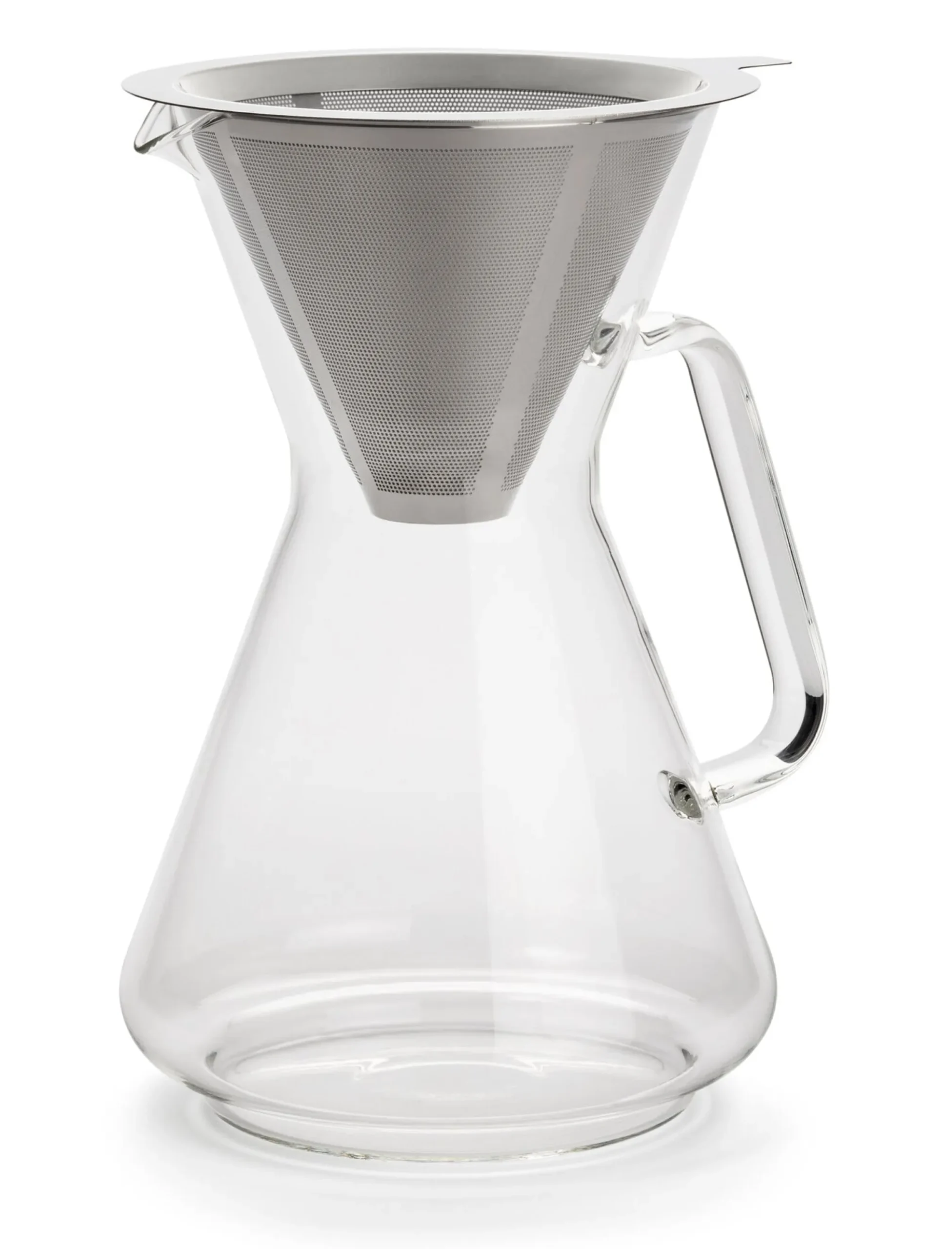 Kaffeebereiter * trendglas jena Edelstahl-Permanentfilter für Kaffeebereiter mit Dauerfilter Borosilikatglas