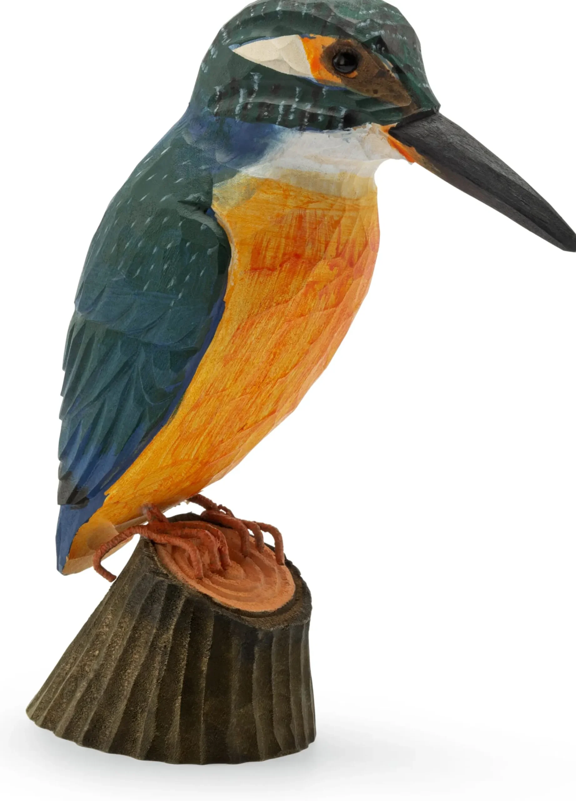 Gartendekoration * Wildlife Garden Eisvogel Lindenholz handgeschnitzt
