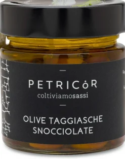 Obst & Gemüse * Azienda Agricola Calzia Euro Entsteinte Taggiasca-Oliven in Olivenöl