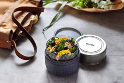 Outdoorausrüstung|Aufbewahrungsdosen * Essensbehälter Lunch Pot 600 ml Grau
