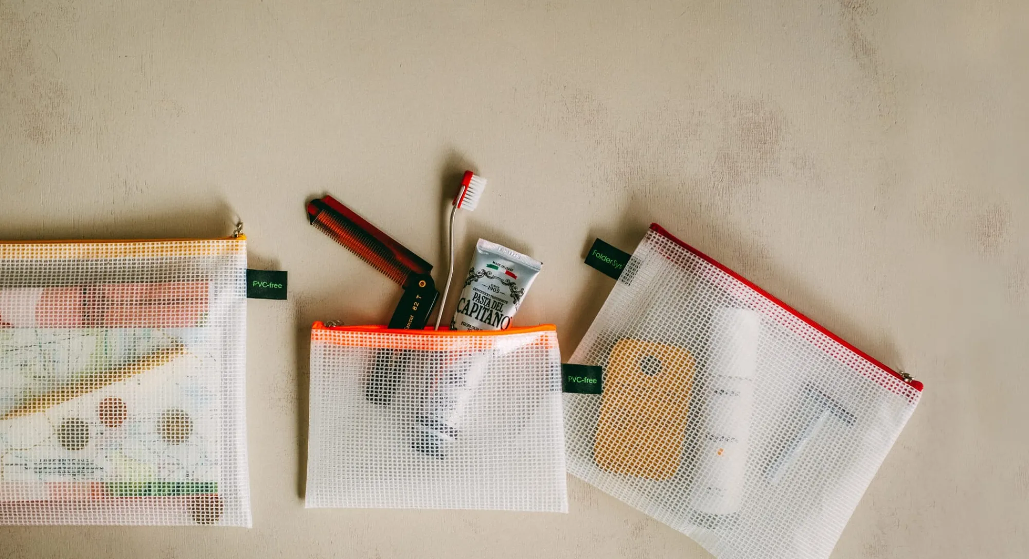 Kulturbeutel|Stiftetuis * Etui Mesh Bag