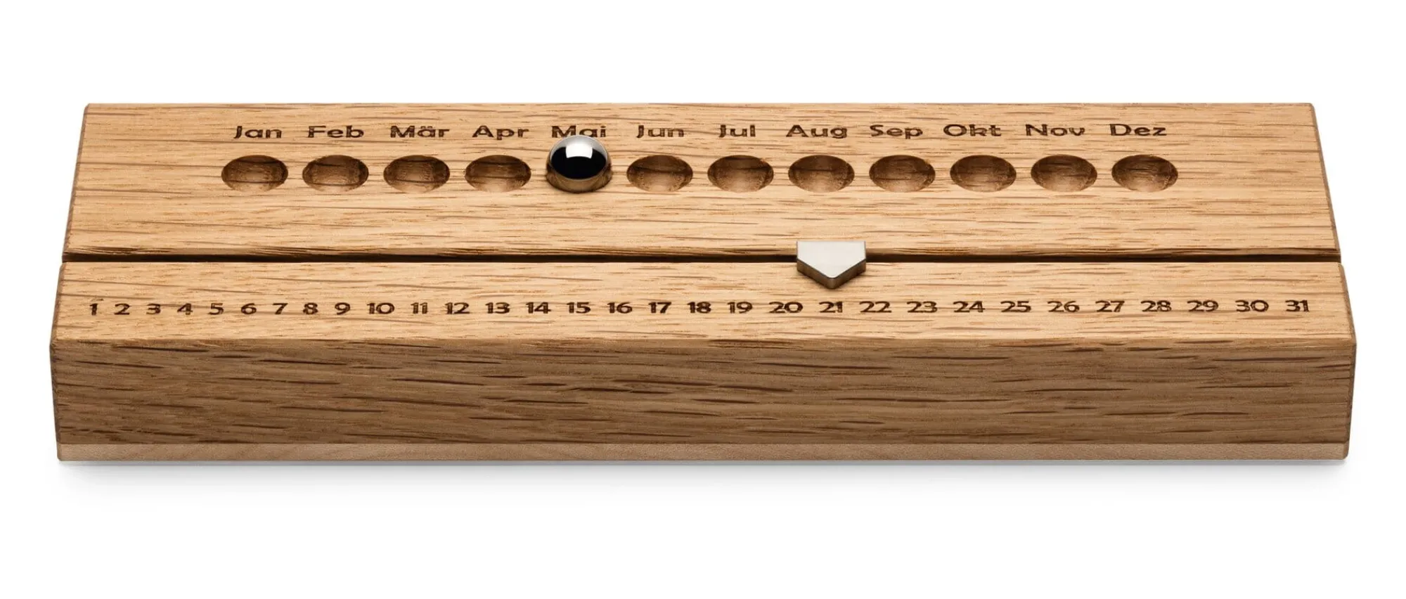 Zeitplaner & Kalender * Steinhöringer Werkstätten Ewiger Kalender Eiche und Ahorn