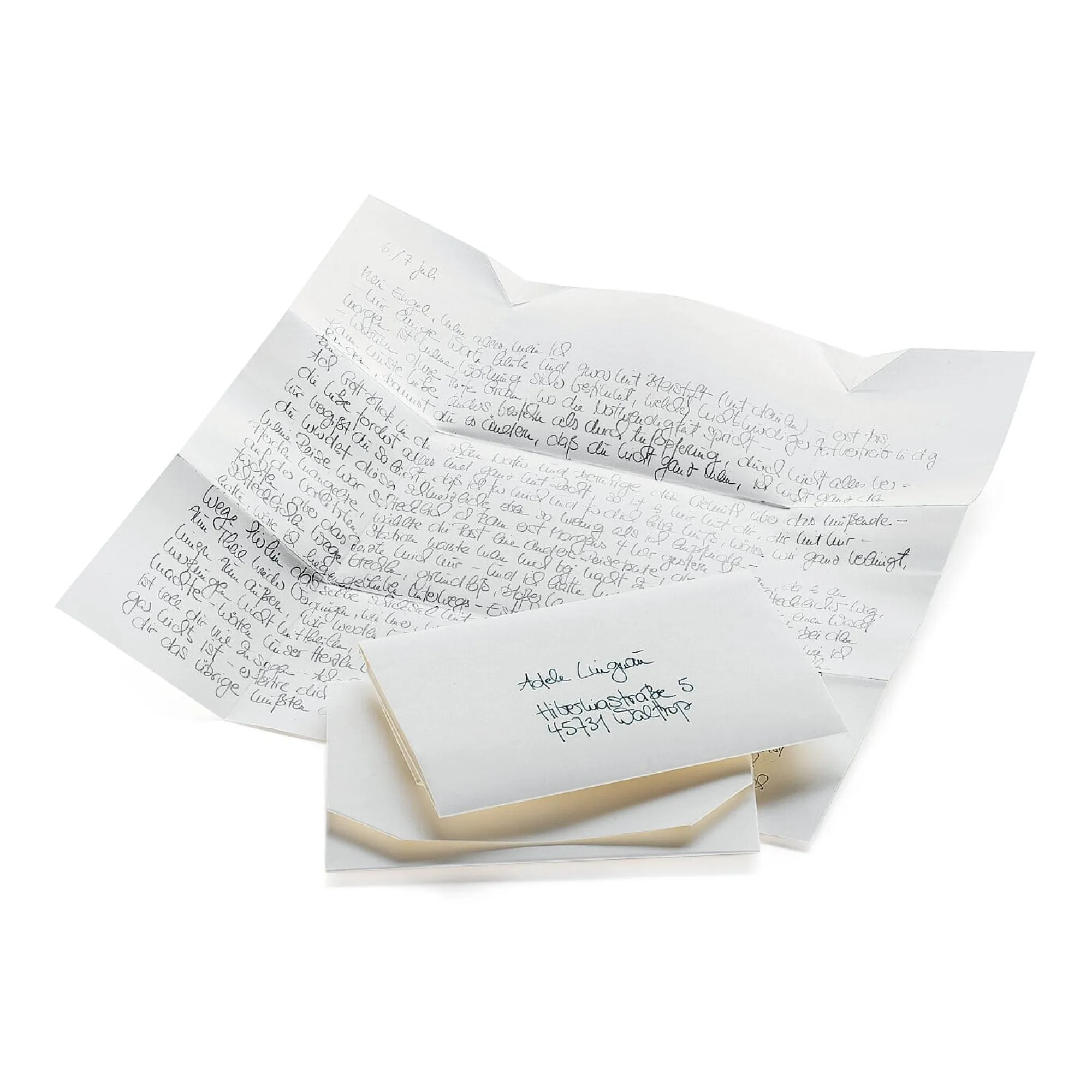 Briefpapier|Papeterie * W Kröher Faltbriefe wendbar