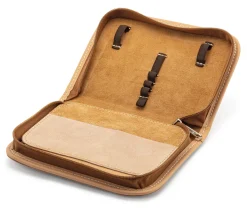 Etuis & Federtaschen|Stiftetuis * Leder-Wolf Federmäppchen Rindleder