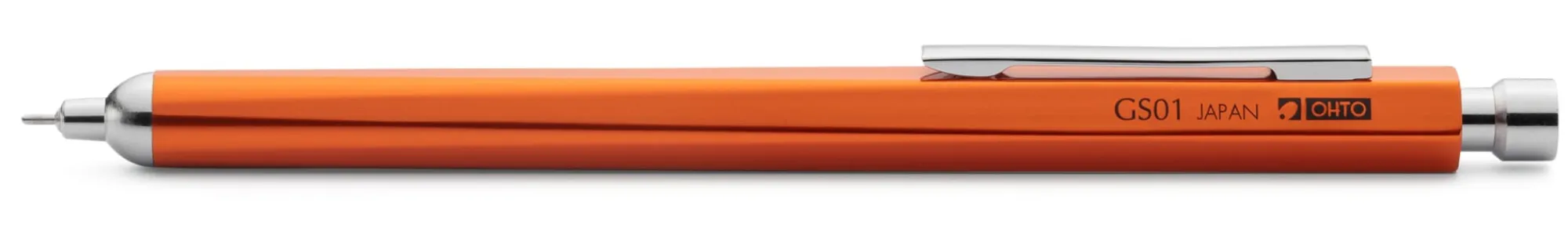 Tintenroller|Kugelschreiber * Ohto Feinminen-Gelroller Aluminium Orange