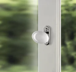 Beschläge * Mérigous Fensterolive Porzellan Weiß