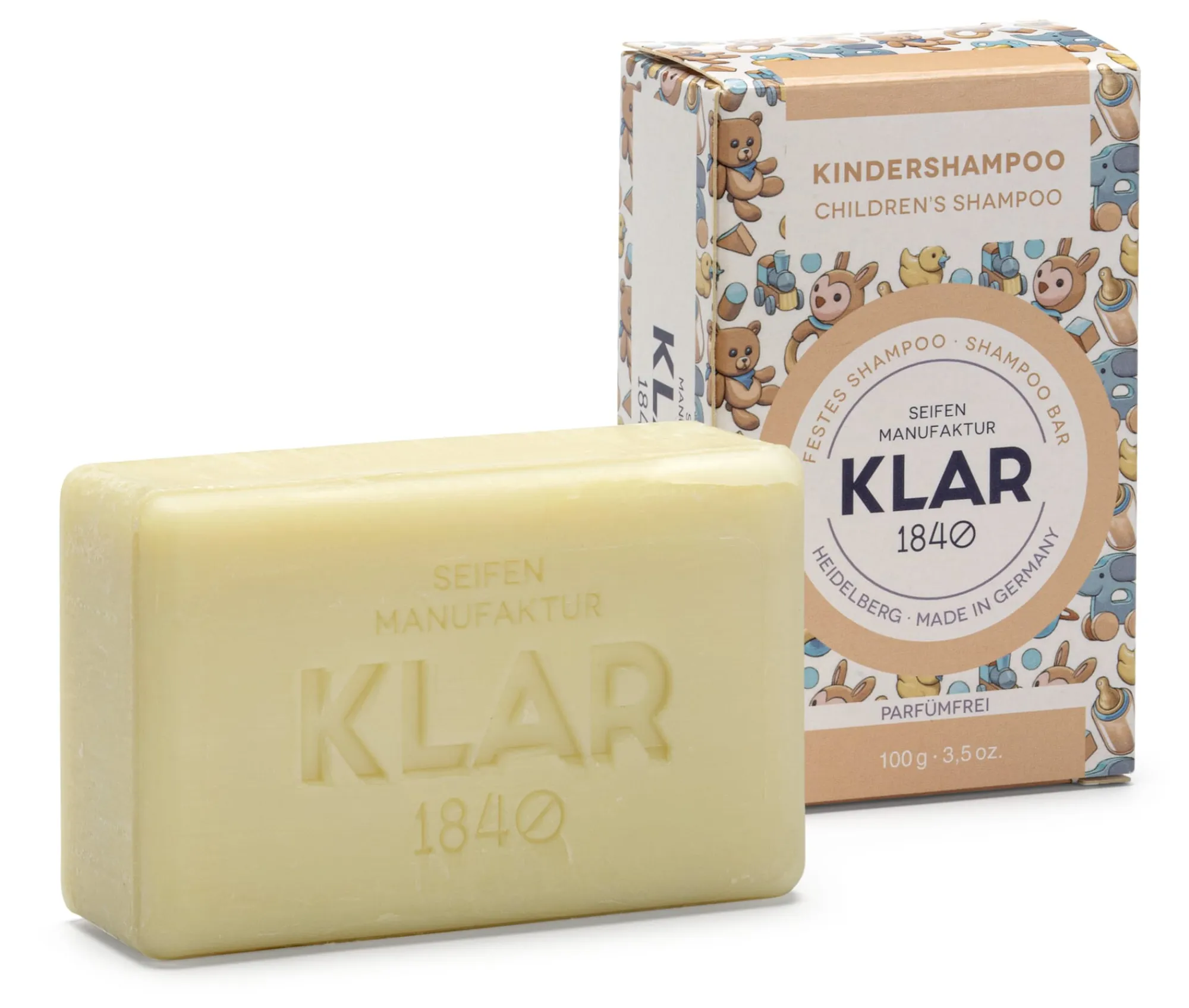 Haarpflege|Körperpflege Für Kinder * Klar Seifen Festes Kinder-Shampoo parfümfrei