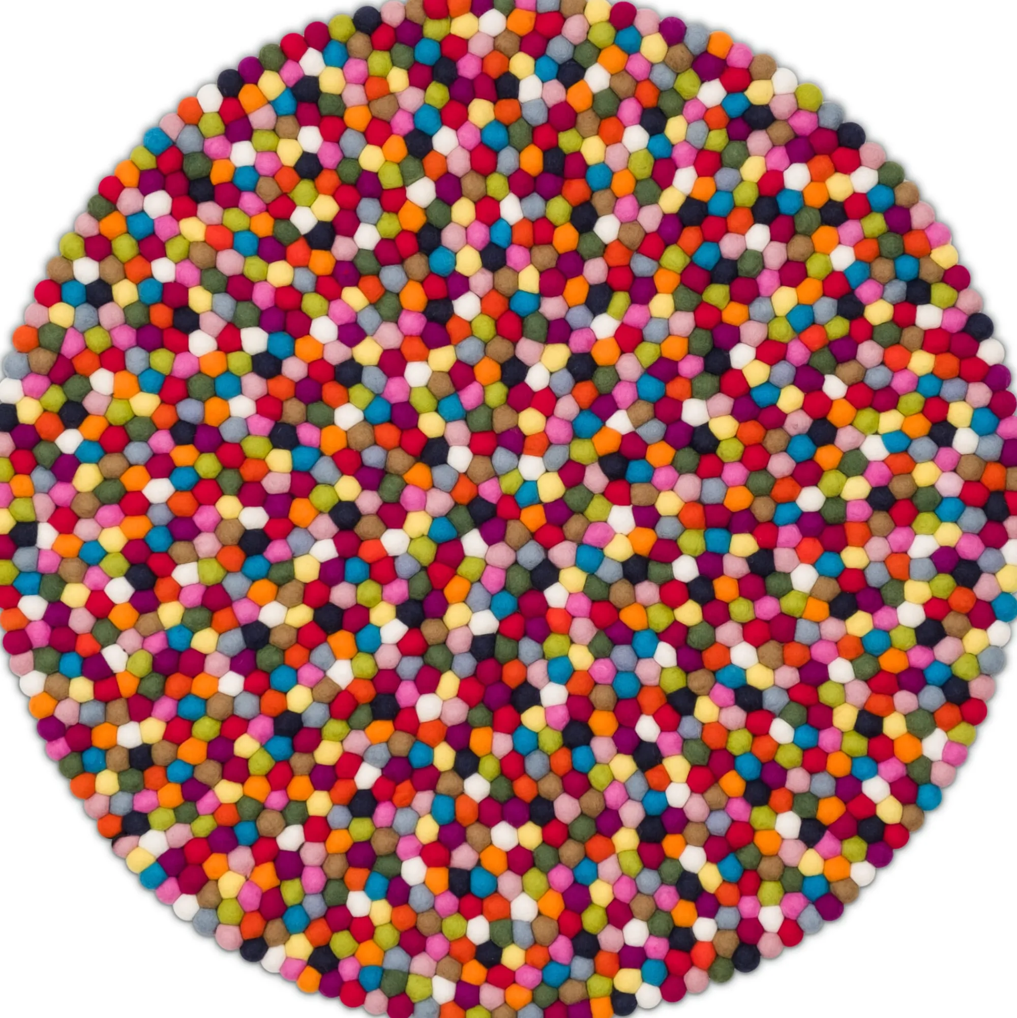 Teppiche * myfelt Filzkugelteppich