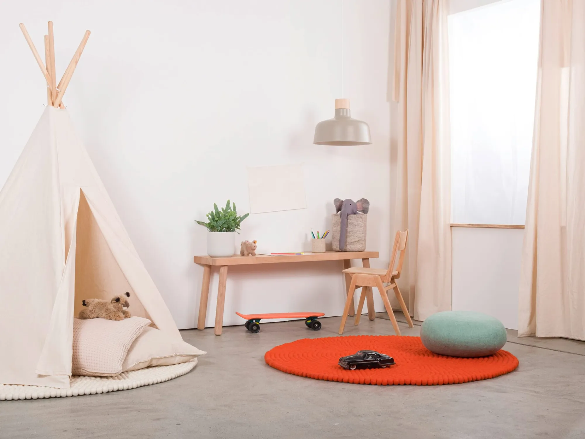 Teppiche * myfelt Filzkugelteppich