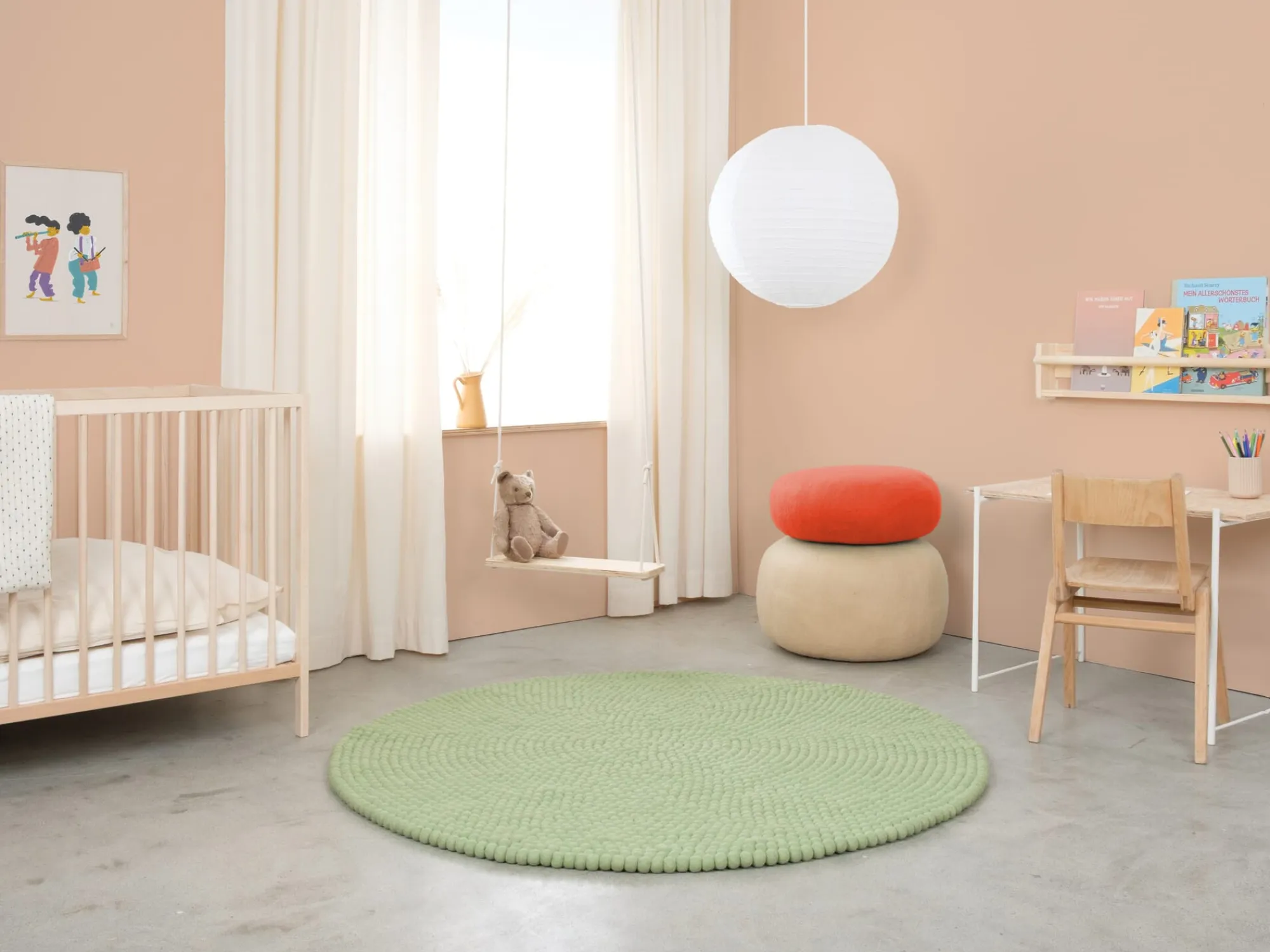 Teppiche * myfelt Filzkugelteppich