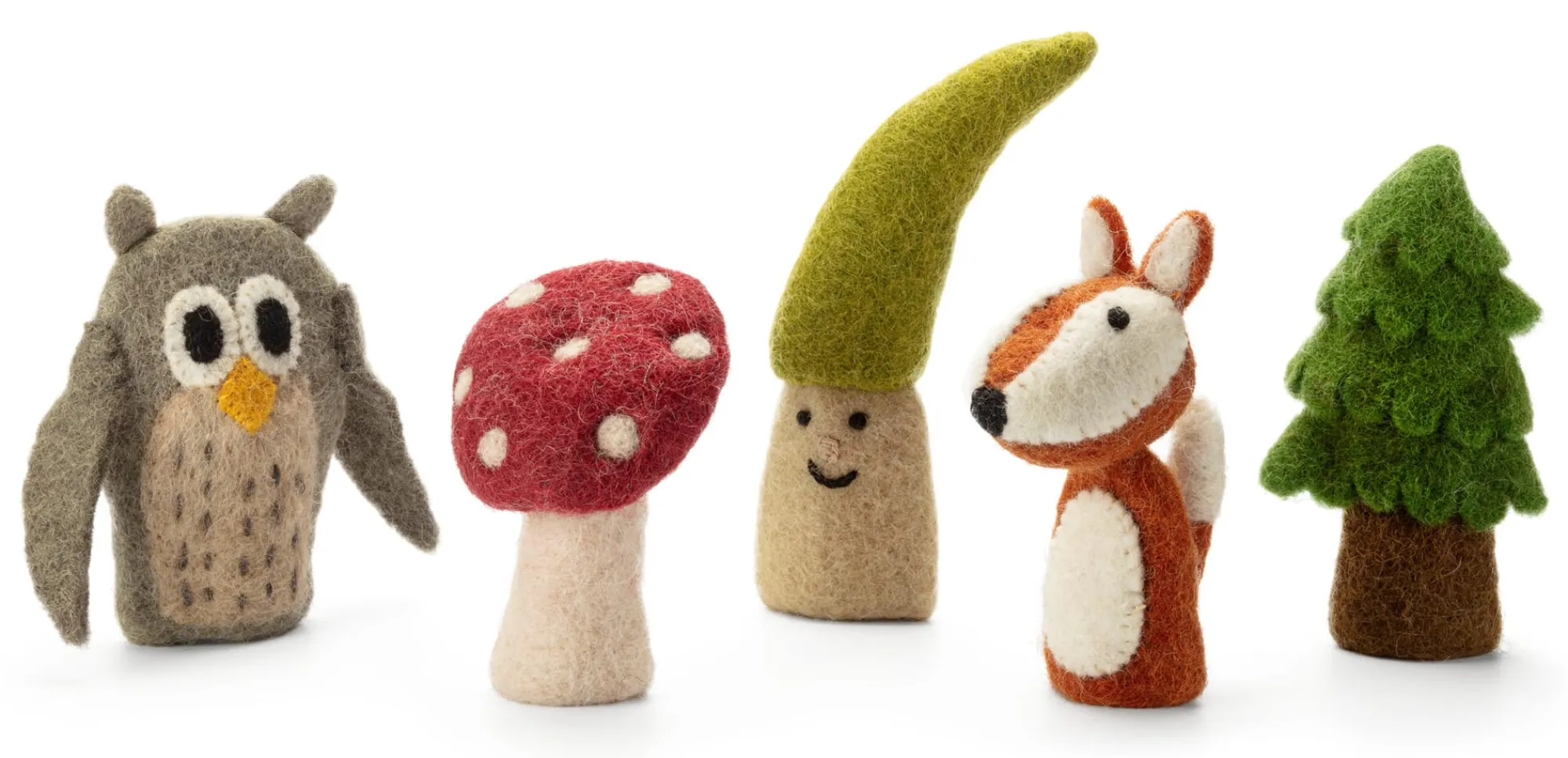 Plüschtiere|Physikalisches Spielzeug * Én Gry & Sif Fingerpuppen Wald Filz