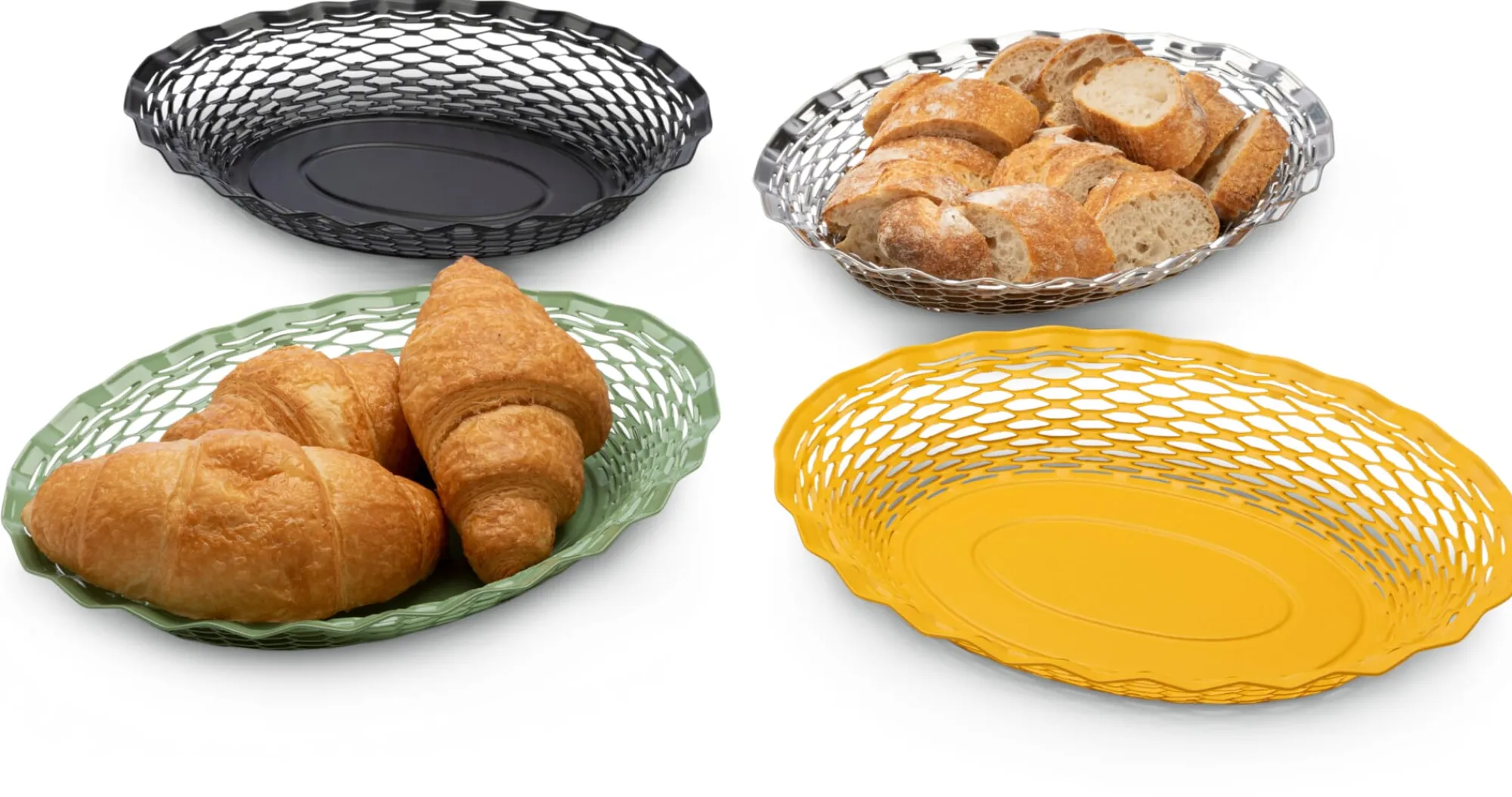 Brotkästen & -Beutel * Roger Orfevre Französischer Brotkorb oval groß