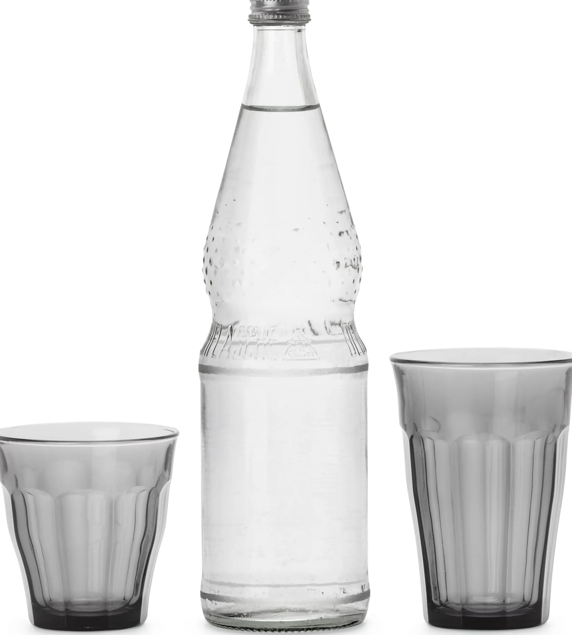 Gläser * Duralex Französisches Bistroglas Grau