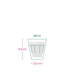 Tassen * Duralex Französisches Kaffeeglas schwarz