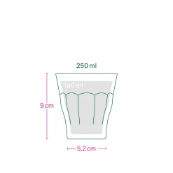 Tassen * Duralex Französisches Kaffeeglas schwarz