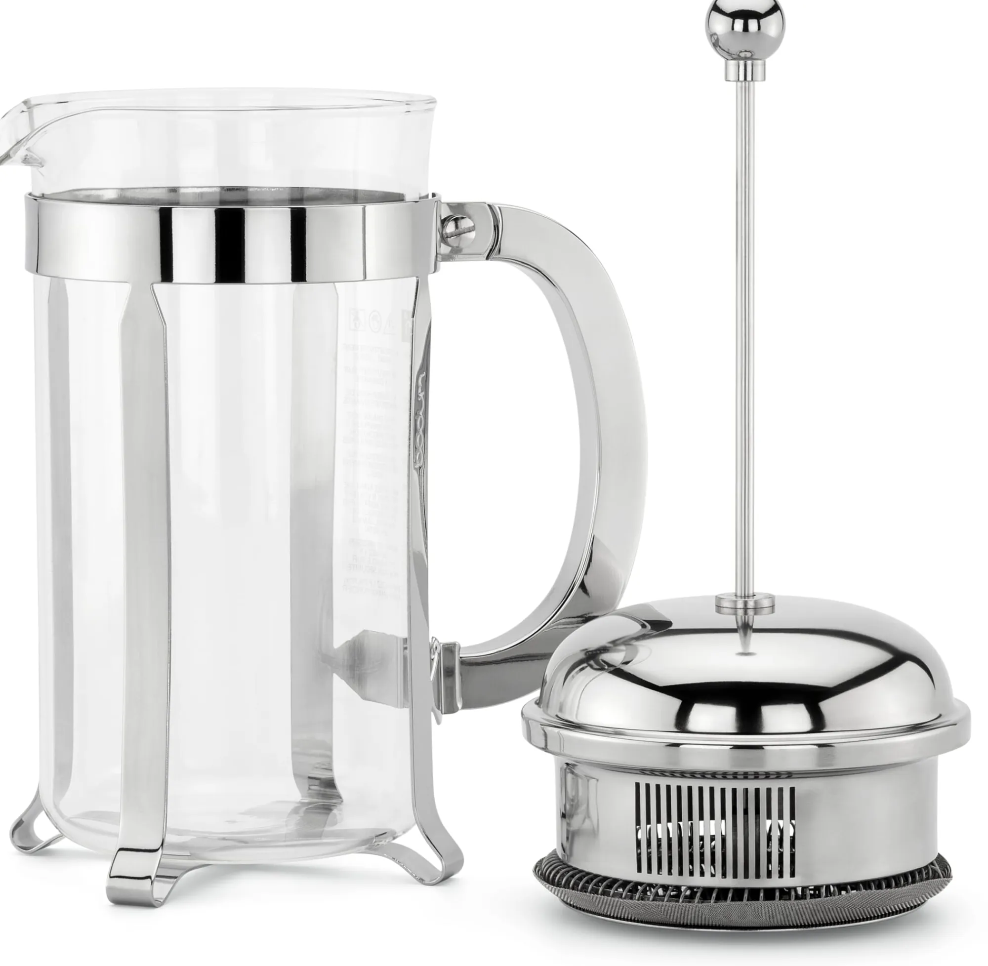Pressstempelkannen|Kaffeebereiter * BODUM® French Press Chambord Metallgriff