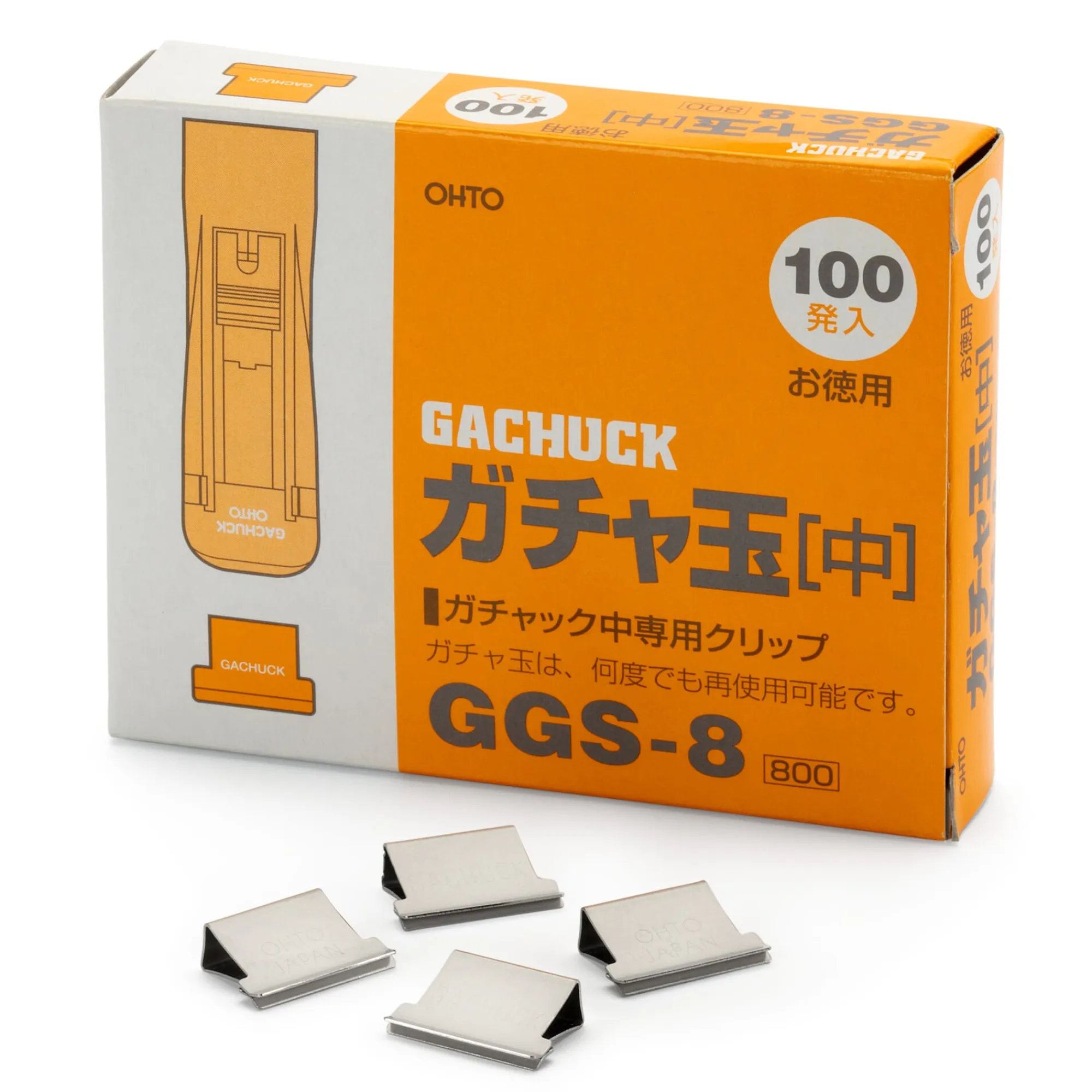 Büroklammern & Bänder * Ohto Gachuck-Klammern Stahlblech