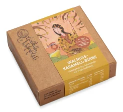 Schokolade * Ganache-Schokolade Walnuss-Karamell-Birne