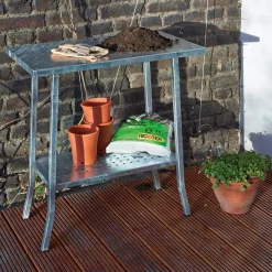 Aufbewahrung|Gartentische * PLUS Gartenarbeitstisch Stahl verzinkt