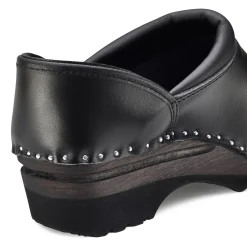 Gartenbekleidung|Arbeitsbekleidung * Troentorp Clogs Garten-Holzschuh mit Schutzkappe Schwarz