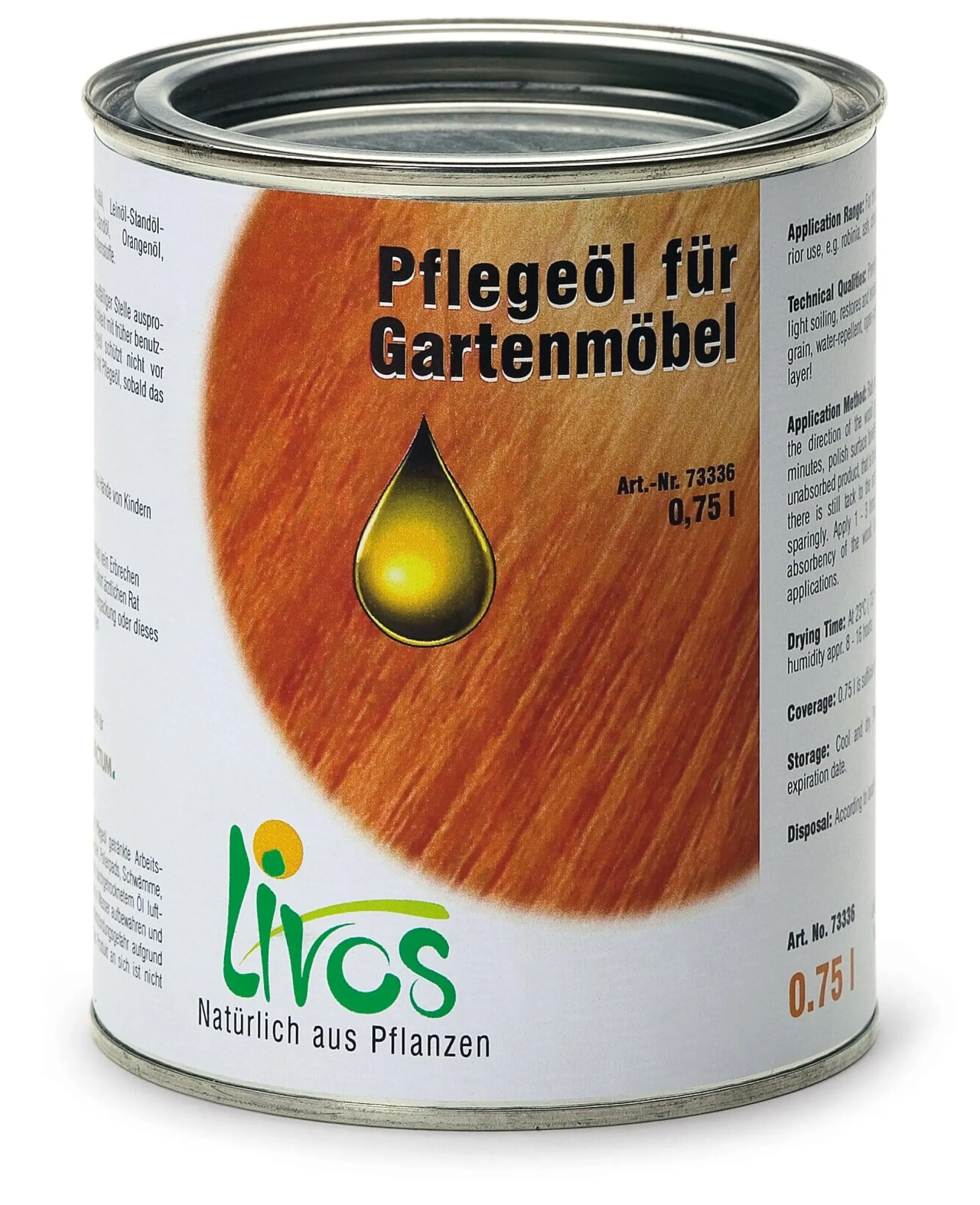 Pflege- & Putzmittel|Holz- & Möbelpflege * LIVOS Gartenmöbelöl Walnussbasis