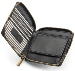 Geldbörsen * O My Bag Geldbörse quadratisch Schwarz