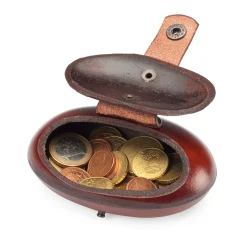 Geldbörsen * HandwerksArt Zimmer Geldbörse Rindleder oval