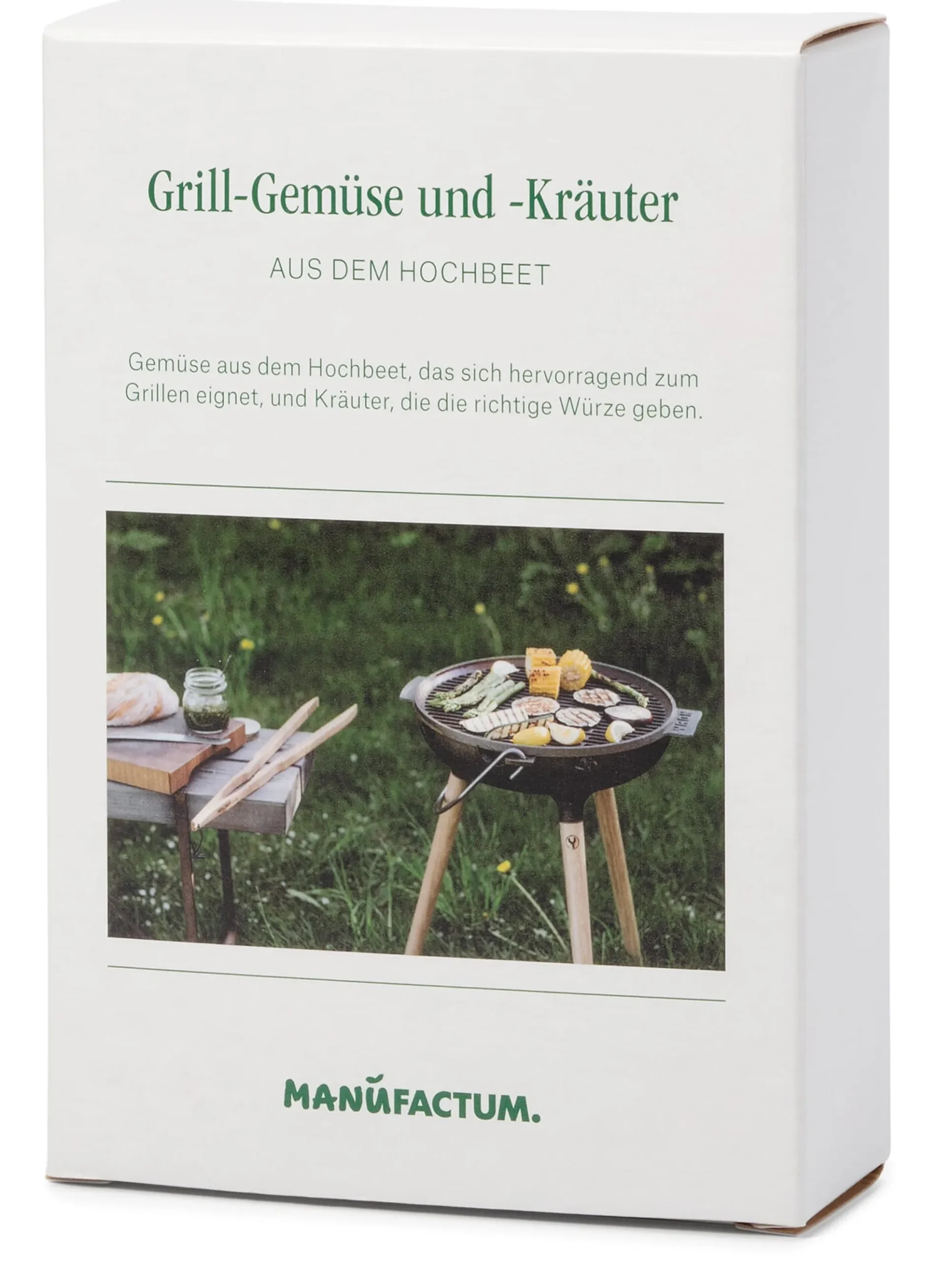 Gemüsesamen|Gemüsepflanzen * Manufactum Gemüse anbauen im Hochbeet - Gemüse und Kräuter zum Grillen