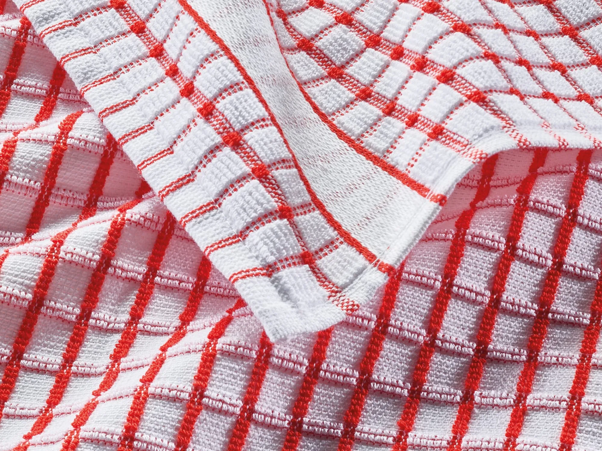 Geschirrtücher * Herka Geschirrtuch Ftiergewebe Rot