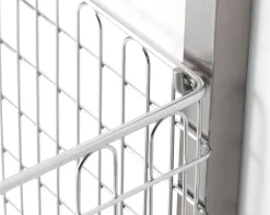 Haushaltsutensilien|Badaccessoires * Hupfer Gitterkorb zu Regalsystem Inox