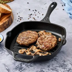 Pfannen * Victoria Grillpfanne Gusseisen