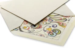 Papeterie * Rossi 1931 Grußkärtchen Florentiner Papier