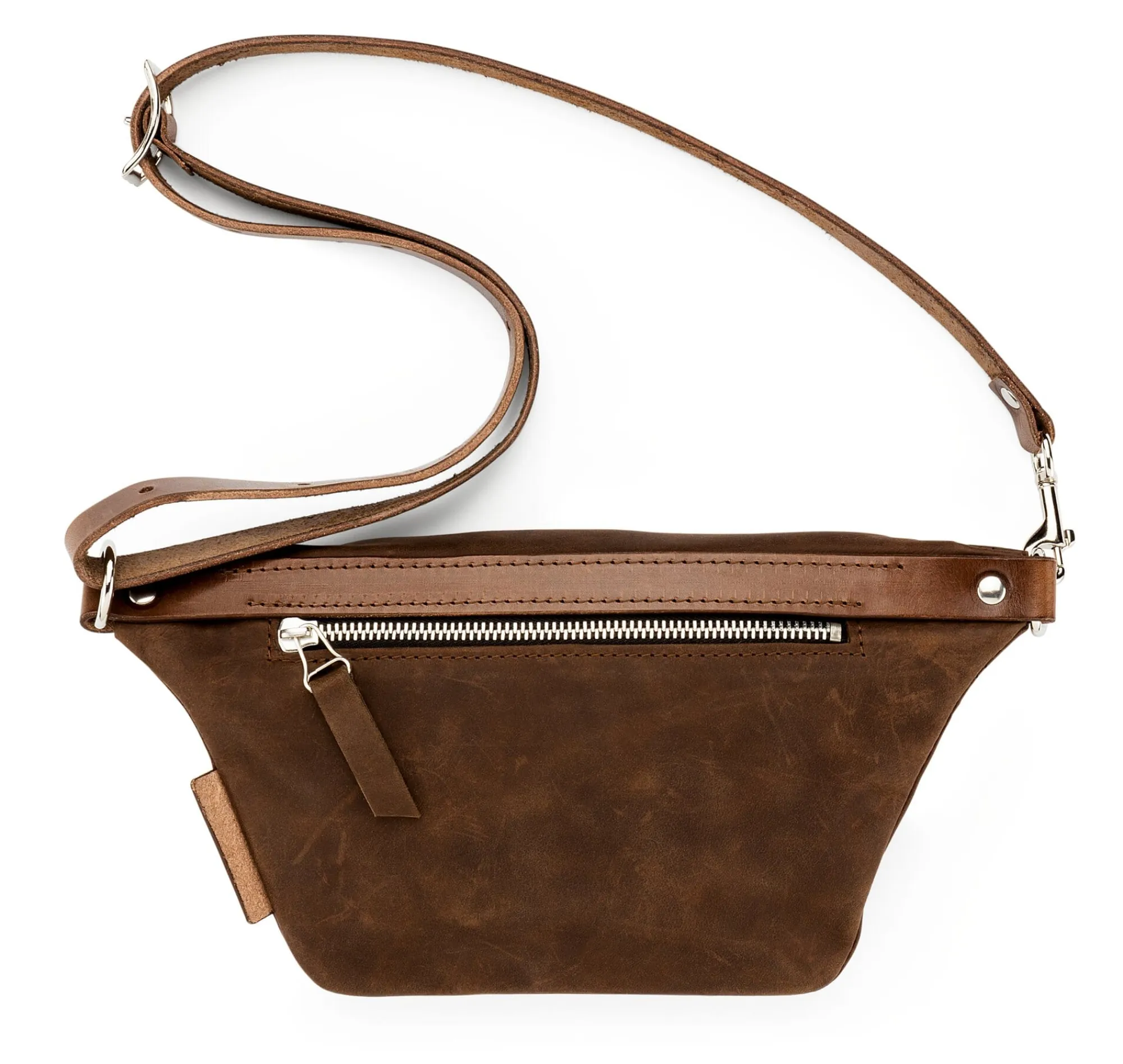 Umhänge- & Handtaschen * Hack Lederware Hack Bauchtasche Rindleder Braun