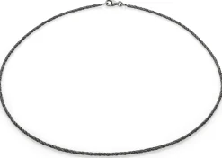 Schmuck * Guthmann Halskette Fuchsschwanz Oxid, Anthrazit