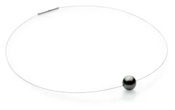 Schmuck * Ménard Halsreif Tahiti-Zuchtperle Anthrazit
