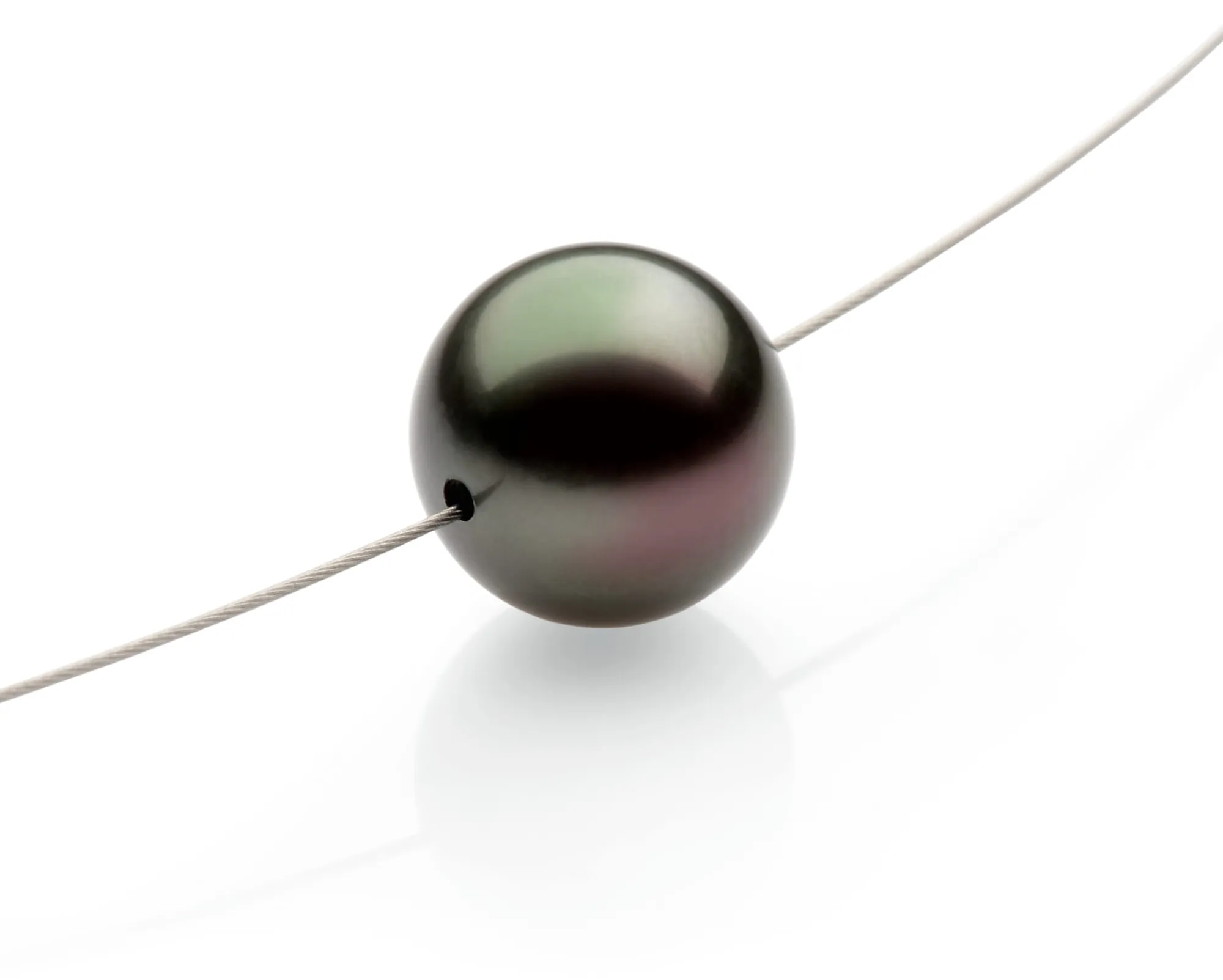 Schmuck * Ménard Halsreif Tahiti-Zuchtperle Anthrazit