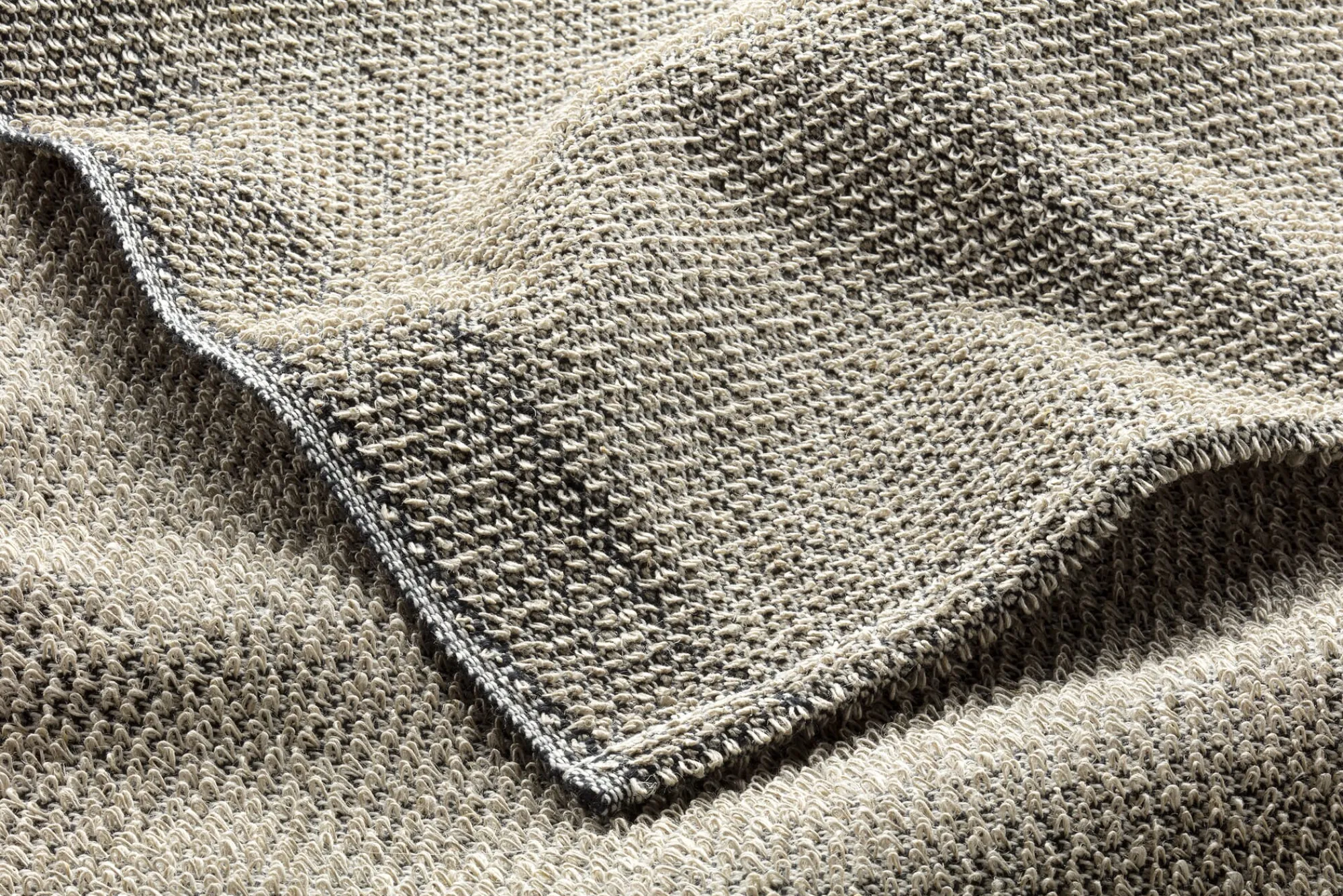 Handtücher * Jokipiin Pellava Handtuch Leinenfrottier schwarz-natur