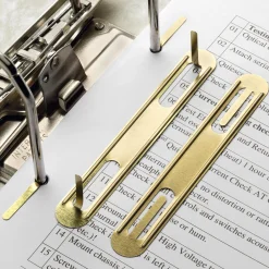 Ordner & Mappen|Locher & Hefter * Moog & Langenscheidt Heftklammern Stahlblech vermessingt