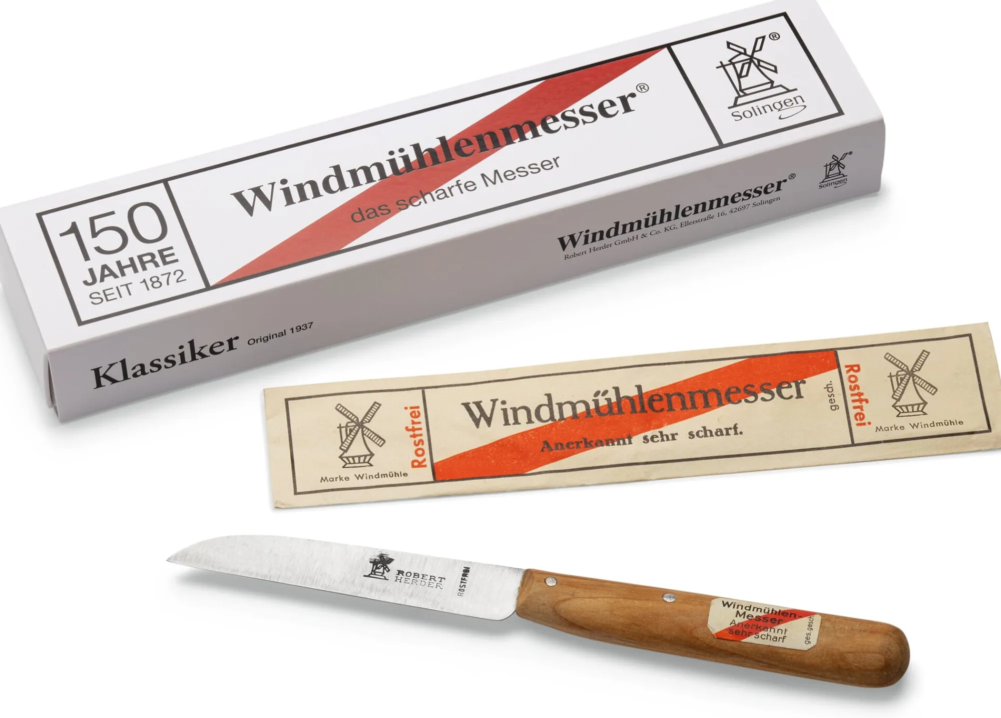 Rostfreie Messer|Gemüsemesser * Robert Herder Herder Gemüsemesser 'Schatz aus der Not'