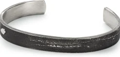 Schmuck|Schmuck * Guthmann Herren-Armreif Sandguss Oxid, Anthrazit