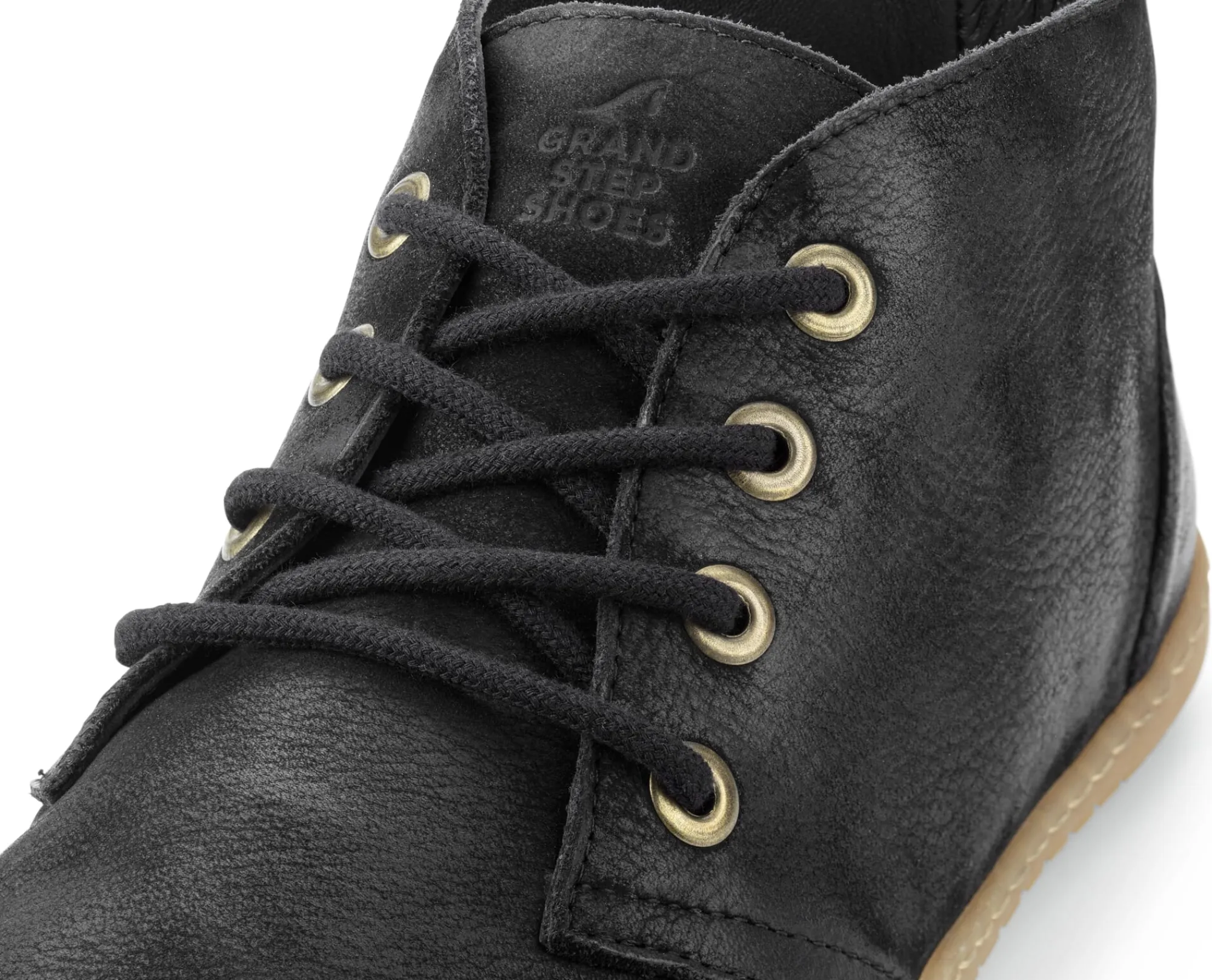 Stiefel * Grand Step Shoes Herren-Barfußschuh Leder Schwarz